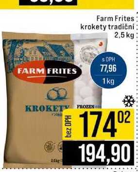 Farm Frites krokety tradiční 2,5 kg