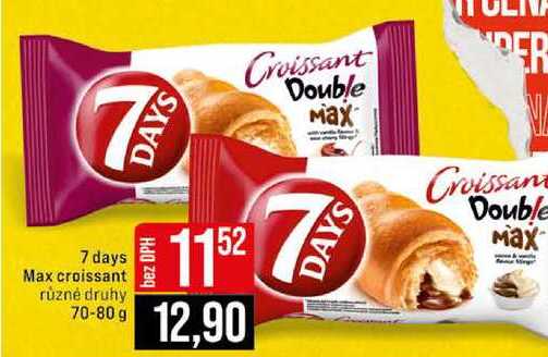 7 days Max croissant různé druhy 70-80 g 