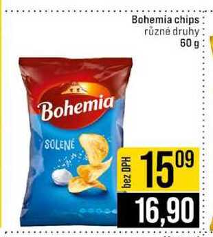 Bohemia chips různé druhy 60 g 