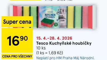 Tesco Kuchyňské houbičky, 10 ks