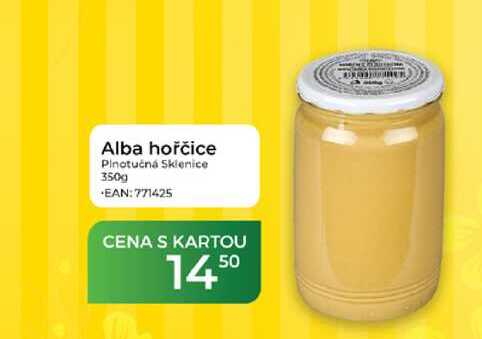 Alba hořčice Plnotučná Sklenice 350 g