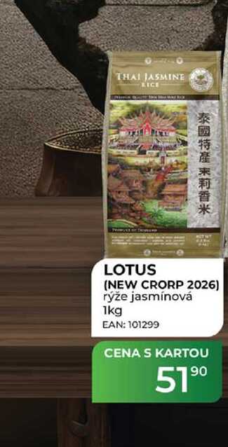 LOTUS (NEW CRORP 2026) rýže jasmínová 1kg 