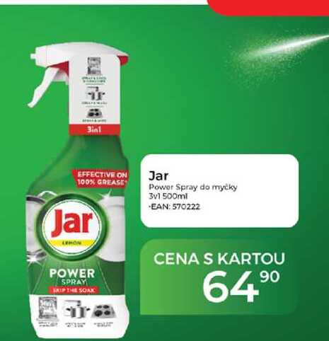 Jar Power Spray do myčky 3v1 500ml  