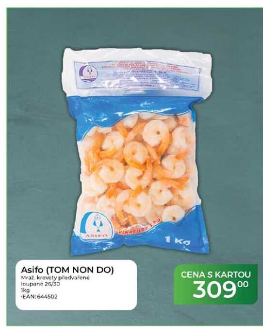 Asifo (TOM NON DO) Mraz krevety předvařené loupané 26/30 1kg