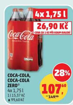 COCA-COLA, 4x 1,75 l
