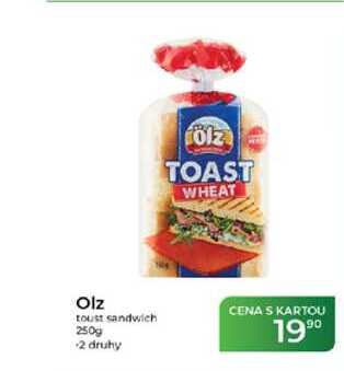 Olz toust sandwich 250g  