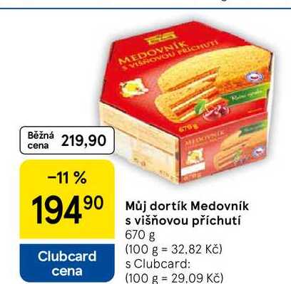 Můj dortík Medovník s višňovou příchutí, 670 g 