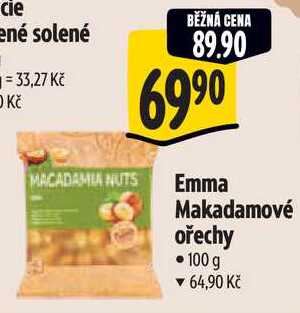 Emma Makadamové ořechy, 100 g  