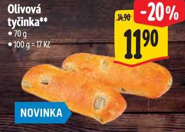 Olivová tyčinka, 70 g 