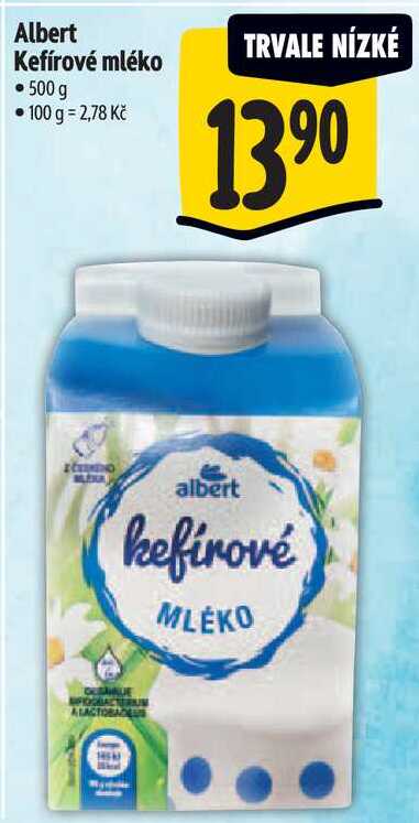 Albert Kefírové mléko, 500g  