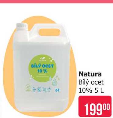 Natura Bílý ocet 10% 5 L 