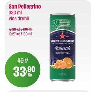 San Pellegrino 330 ml vice druhů