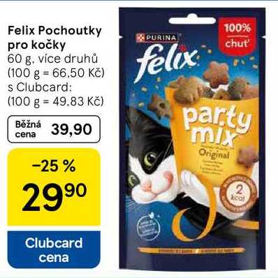 Felix Pochoutky pro kočky, 60 g 