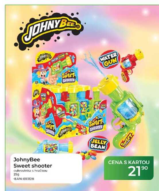 JohnyBee Sweet shooter cukrovinka s hračkou 25g