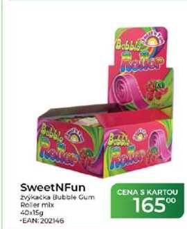 SweetNFun zvýkačka Bubble Gum Roller mix 40x15g  