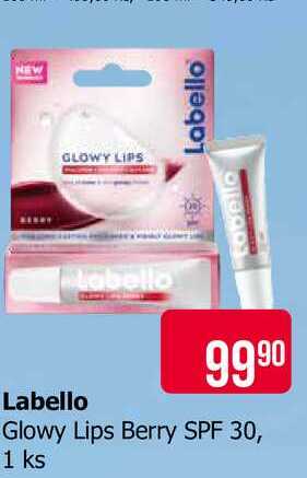 Labello Glowy Lips Berry SPF 30, 1 ks 