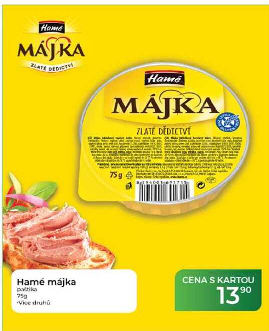 Hamé májka paštika 75g 