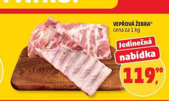 VEPŘOVÁ ŽEBRA, 1 kg 