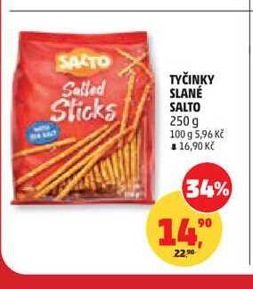 TYČINKY SLANÉ SALTO, 250 g