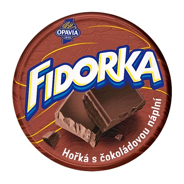 Opavia Fidorka Hořká s čokoládovou náplní hnědá