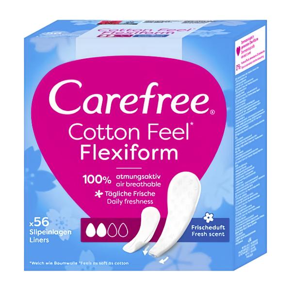 Carefree Cotton Flexiform slipové vložky svěží vůně