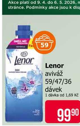 Lenor 34H aviváž 59/47/36 dávek 