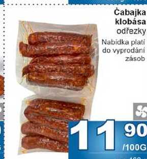 Čabajka klobása odřezky
