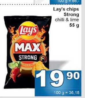 Lay's chips Strong chilli & lime 55 g 
