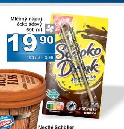 Mléčný nápoj čokoládový 500 ml 