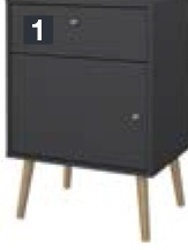 Komodová série BOHDAN - 1 Noční stolek