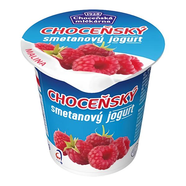 Choceňská Mlékárna Choceňský smetanový jogurt malinový