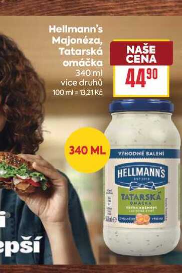 Hellmann's Majonéza, Tatarská omáčka 340 ml 