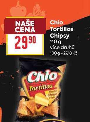 Chio Tortillas Chipsy 110 g 