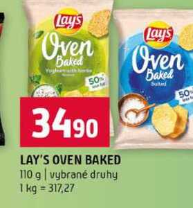 LAY'S OVEN BAKED 110 g vybrané druhy 