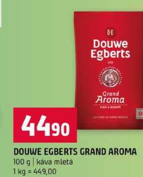 DOUWE EGBERTS GRAND AROMA 100 g káva mletá 