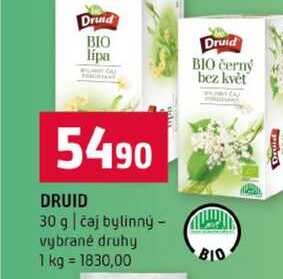 DRUID 30 g čaj bylinný vybrané druhy 