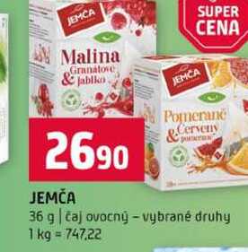 JEMČA 36 g čaj ovocný vybrané druhy 