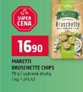 MARETTI BRUSCHETTE CHIPS 70 g vybrané druhy 