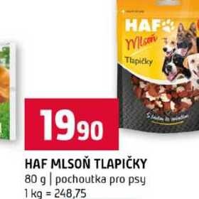 HAF MLSON TLAPIČKY 80 g pochoutka pro psy 