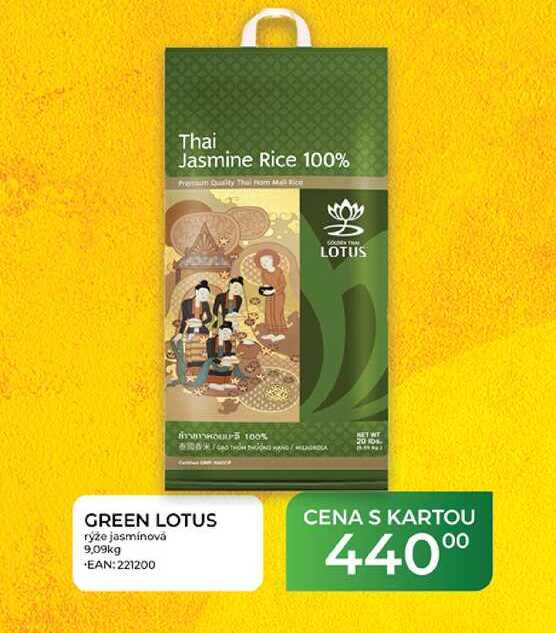 GREEN LOTUS rýže jasmínová 9,09kg  