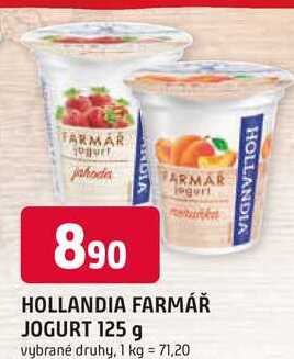 HOLLANDIA FARMÁŘ JOGURT 125 g 