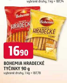 BOHEMIA HRADECKÉ TYČINKY 90 g 