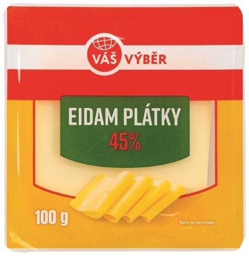 VÁŠ VÝBĚR Eidam 45%, 100 g