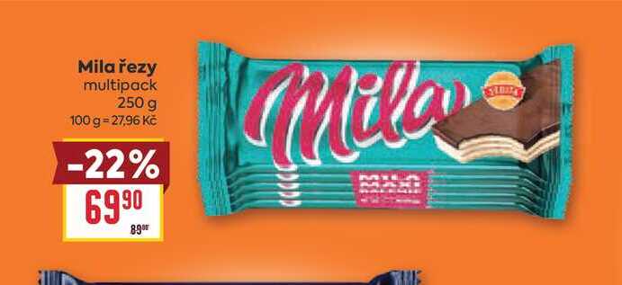 Mila řezy multipack 250 g 