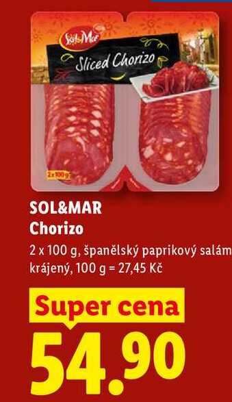 SOL&MAR Chorizo, 2x 100 g