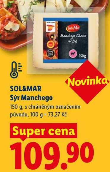 SOL&MAR Sýr Manchego, 150 g