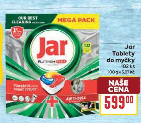 Jar Tablety do myčky 102 ks