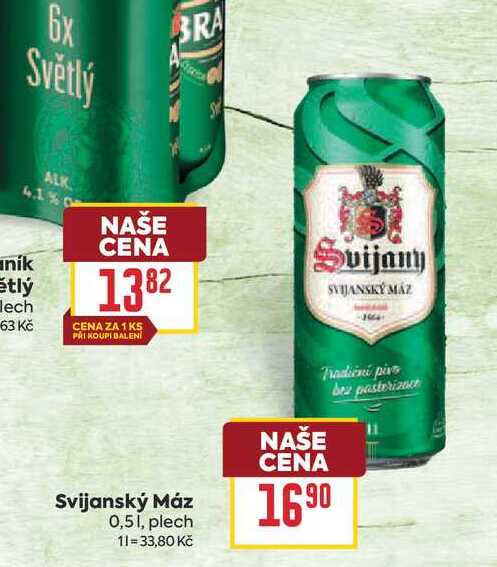 Svijanský Máz 0,51, plech