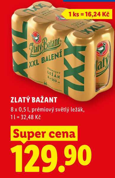 ZLATÝ BAŽANT, 8x 0,5 l
