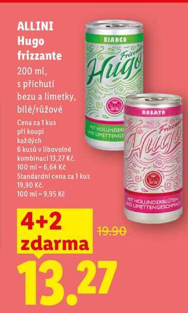 ALLINI Hugo frizzante, 200 ml
